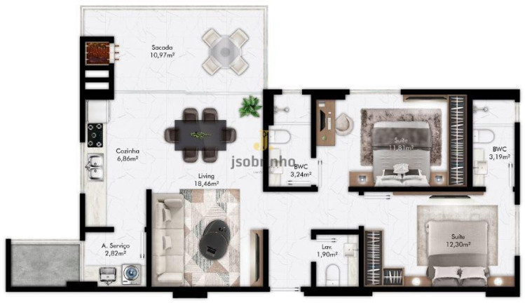 Imagem Apartamento com 3 Quartos à Venda, 103 m² em Meia Praia - Itapema Imagem Apartamento com 3 Quartos à Venda, 103 m² em Meia Praia - Itapema