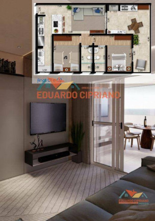 Imagem Apartamento com 2 Quartos à Venda, 82 m² em Massaguaçu - Caraguatatuba