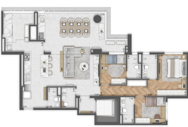 Imagem Apartamento com 4 Quartos à Venda, 182 m² em Vila Firmiano Pinto - São Paulo