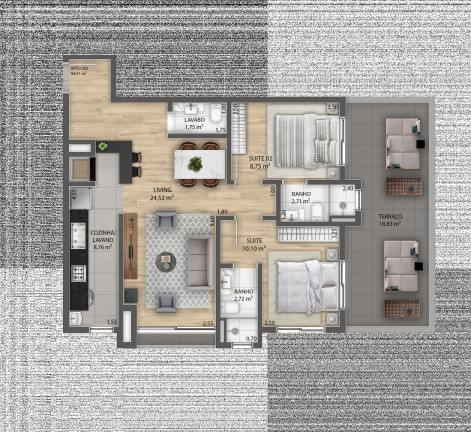 Imagem Apartamento com 2 Quartos à Venda, 74 m² em Centro - Gramado