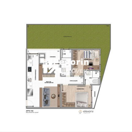 Imagem Apartamento com 2 Quartos à Venda, 96 m² em Centro - Pinhais