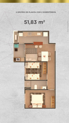 Imagem Apartamento com 2 Quartos à Venda, 51 m² em Jardim Nova Esperança Ii - Sumaré Imagem Apartamento com 2 Quartos à Venda, 51 m² em Jardim Nova Esperança Ii - Sumaré