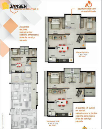 Imagem Apartamento com 2 Quartos à Venda, 57 m² em Tambaú - João Pessoa