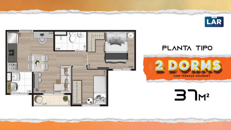 Imagem Apartamento com 2 Quartos à Venda,  em Barra Funda - São Paulo