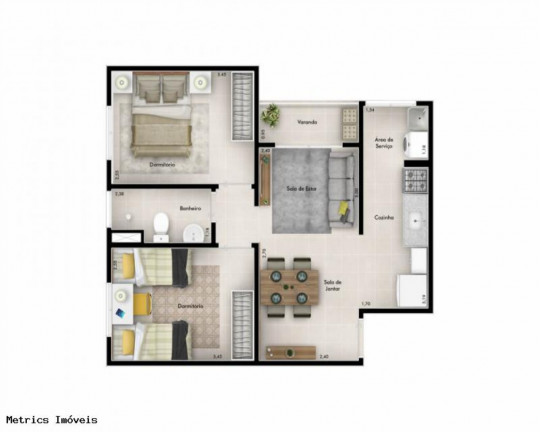 Imagem Imóvel com 2 Quartos à Venda, 48 m² em Jardim Promeca - Várzea Paulista Imagem Imóvel com 2 Quartos à Venda, 48 m² em Jardim Promeca - Várzea Paulista