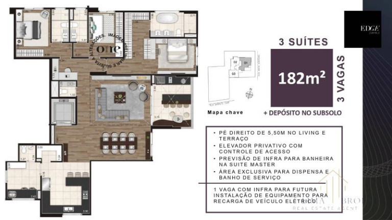 Imagem Apartamento com 3 Quartos à Venda, 136 m² em Cambuí - Campinas