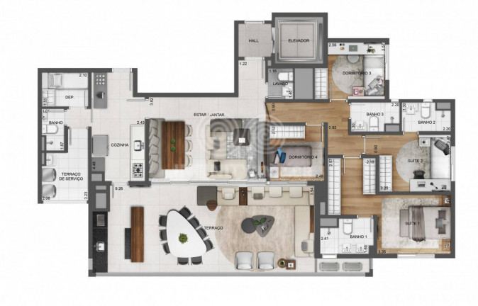 Imagem Apartamento com 4 Quartos à Venda, 164 m² em Tatuapé - São Paulo
