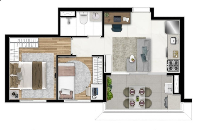 Imagem Imóvel com 2 Quartos à Venda, 49 m² em Barra Funda - São Paulo Imagem Imóvel com 2 Quartos à Venda, 49 m² em Barra Funda - São Paulo