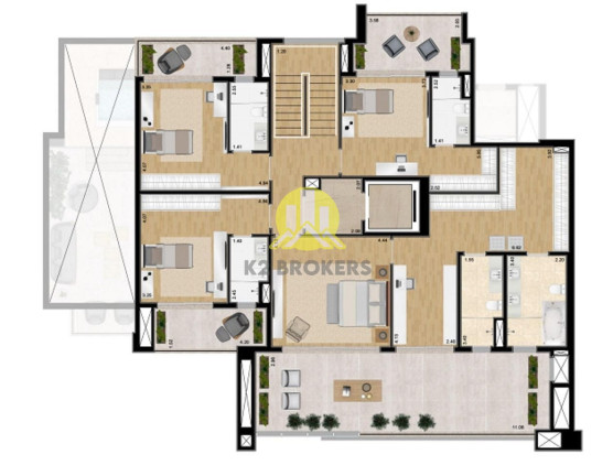 Imagem Cobertura com 4 Quartos à Venda, 477 m² em Mossunguê - Curitiba