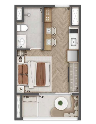 Imagem Imóvel com 1 Quarto à Venda, 26 m² em Jardim Das Acácias - São Paulo Imagem Imóvel com 1 Quarto à Venda, 26 m² em Jardim Das Acácias - São Paulo