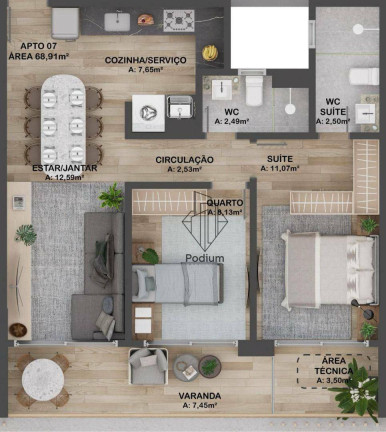 Imagem Apartamento com 2 Quartos à Venda, 68 m² em Intermares - Cabedelo Imagem Apartamento com 2 Quartos à Venda, 68 m² em Intermares - Cabedelo
