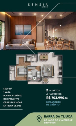Imagem Apartamento com 1 Quarto à Venda, 53 m² em Barra Da Tijuca - Rio De Janeiro