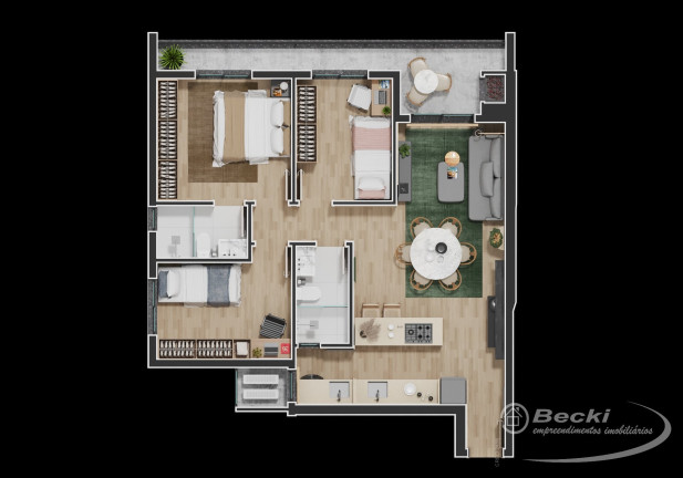 Imagem Apartamento com 3 Quartos à Venda, 78 m² em Anita Garibaldi - Joinville Imagem Apartamento com 3 Quartos à Venda, 78 m² em Anita Garibaldi - Joinville