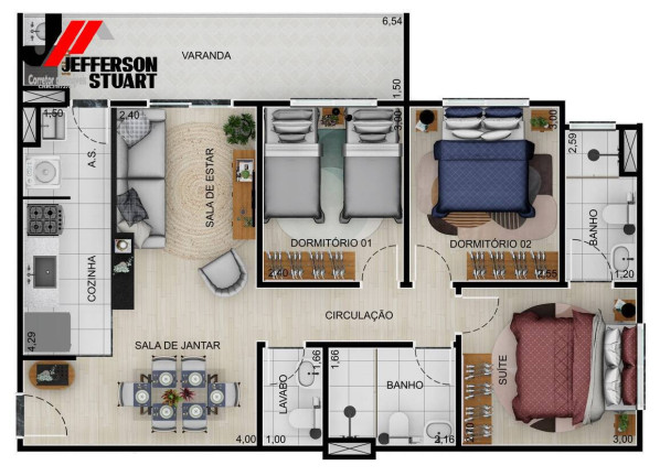 Imagem Apartamento com 3 Quartos à Venda, 73 m² em São Dimas - Guaratinguetá Imagem Apartamento com 3 Quartos à Venda, 73 m² em São Dimas - Guaratinguetá