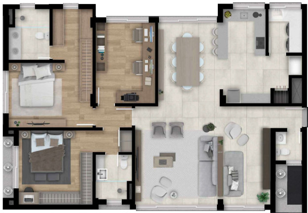 Imagem Imóvel com 3 Quartos à Venda, 143 m² em Tristeza - Porto Alegre Imagem Imóvel com 3 Quartos à Venda, 143 m² em Tristeza - Porto Alegre