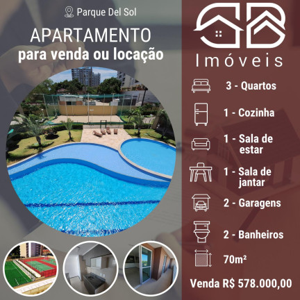 Imagem Apartamento com 3 Quartos à Venda, 70 m² em Parque Iracema - Fortaleza Imagem Apartamento com 3 Quartos à Venda, 70 m² em Parque Iracema - Fortaleza