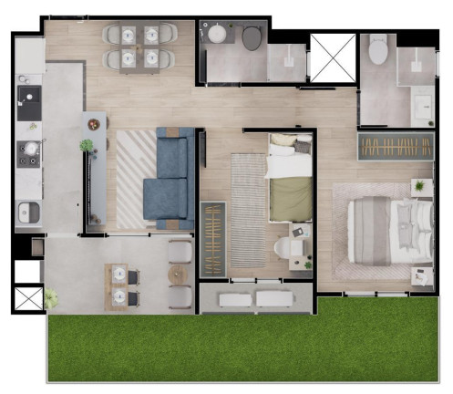 Imagem Apartamento com 2 Quartos à Venda, 55 m² em Vila Yolanda - Foz Do Iguaçu
