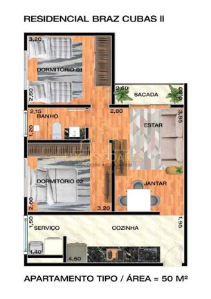 Imagem Apartamento com 2 Quartos à Venda, 52 m² em Vila Lavínia - Mogi Das Cruzes