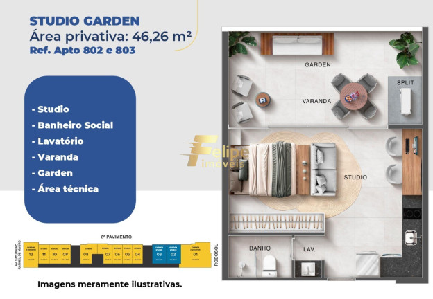 Imagem Imóvel com 1 Quarto à Venda, 24 m² em Praia De Itaparica - Vila Velha Imagem Imóvel com 1 Quarto à Venda, 24 m² em Praia De Itaparica - Vila Velha