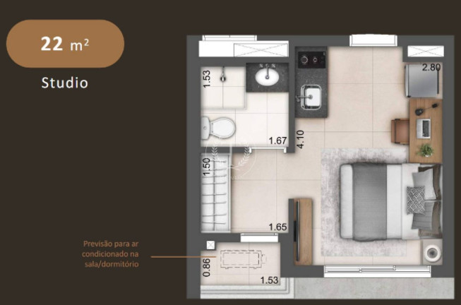 Imagem Apartamento com 1 Quarto à Venda, 21 m² em Campo Belo - São Paulo Imagem Apartamento com 1 Quarto à Venda, 21 m² em Campo Belo - São Paulo