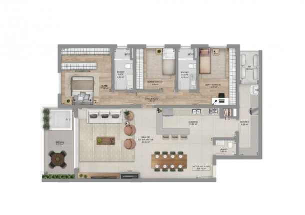 Imagem Apartamento com 3 Quartos à Venda, 128 m² em Centro - Bento Gonçalves Imagem Apartamento com 3 Quartos à Venda, 128 m² em Centro - Bento Gonçalves