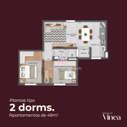 Imagem Apartamento com 2 Quartos à Venda, 49 m² em Vila Rossi - Jundiaí Imagem Apartamento com 2 Quartos à Venda, 49 m² em Vila Rossi - Jundiaí