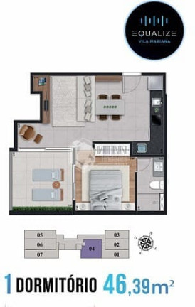 Imagem Apartamento com 1 Quarto à Venda, 37 m² em Vila Mariana - São Paulo Imagem Apartamento com 1 Quarto à Venda, 37 m² em Vila Mariana - São Paulo