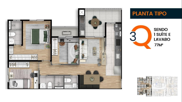 Imagem Imóvel com 2 Quartos à Venda, 66 m² em Santa Fé - Campo Grande Imagem Imóvel com 2 Quartos à Venda, 66 m² em Santa Fé - Campo Grande