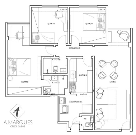 Imagem Apartamento com 3 Quartos à Venda, 90 m² em Rio De Janeiro Imagem Apartamento com 3 Quartos à Venda, 90 m² em Rio De Janeiro
