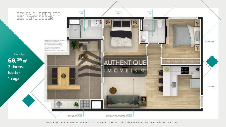 Imagem Apartamento com 2 Quartos à Venda, 49 m² em Jardins - São Paulo Imagem Apartamento com 2 Quartos à Venda, 49 m² em Jardins - São Paulo