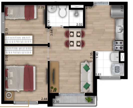 Imagem Imóvel com 2 Quartos à Venda, 40 m² em Vila Beatriz - São Paulo Imagem Imóvel com 2 Quartos à Venda, 40 m² em Vila Beatriz - São Paulo