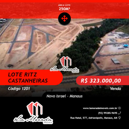 Terreno à Venda, 250 m² em Novo Israel - Manaus