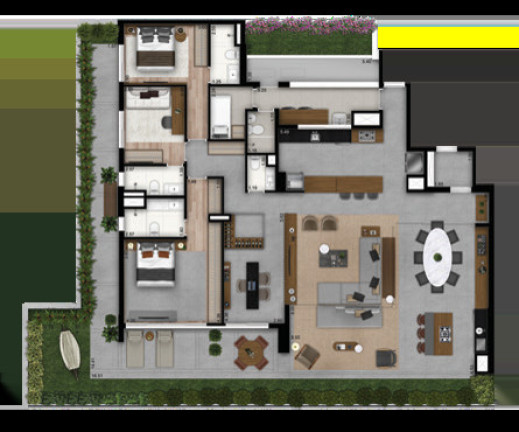 Imagem Apartamento com 4 Quartos à Venda, 201 m² em Brooklin Novo - São Paulo