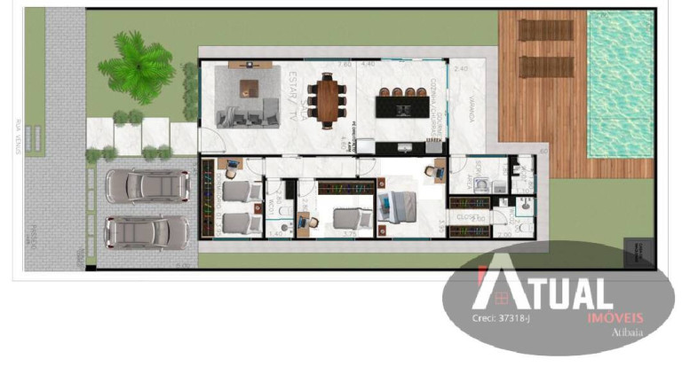 Imagem Casa de Condomínio com 3 Quartos à Venda, 364 m² em Condomínio Atibaia Park I - Atibaia