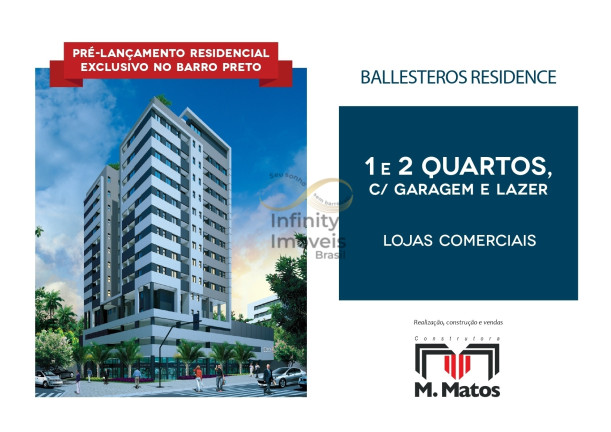 Apartamento com 1 Quarto à Venda, 40 m² em Barro Preto - Belo Horizonte