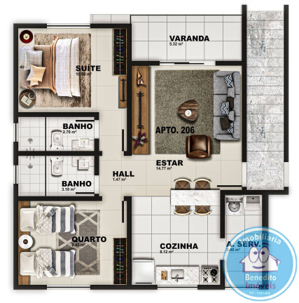 Imagem Apartamento com 2 Quartos à Venda, 66 m² em Cambolo - Porto Seguro Imagem Apartamento com 2 Quartos à Venda, 66 m² em Cambolo - Porto Seguro