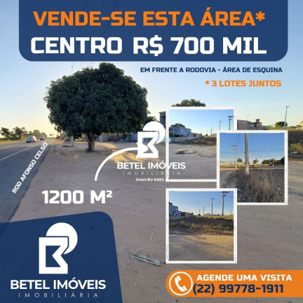 Imagem Terreno à Venda, 1.200 m² em Centro - São Francisco De Itabapoana Imagem Terreno à Venda, 1.200 m² em Centro - São Francisco De Itabapoana