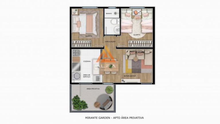 Imagem Apartamento com 2 Quartos à Venda, 44 m² Imagem Apartamento com 2 Quartos à Venda, 44 m²