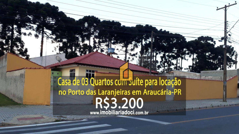 Imagem Casa com 3 Quartos para Alugar, 220 m² em Porto Das Laranjeiras - Araucária Imagem Casa com 3 Quartos para Alugar, 220 m² em Porto Das Laranjeiras - Araucária