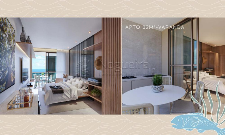 Imagem Flat com 1 Quarto à Venda, 42 m² em Muro Alto - Ipojuca Imagem Flat com 1 Quarto à Venda, 42 m² em Muro Alto - Ipojuca