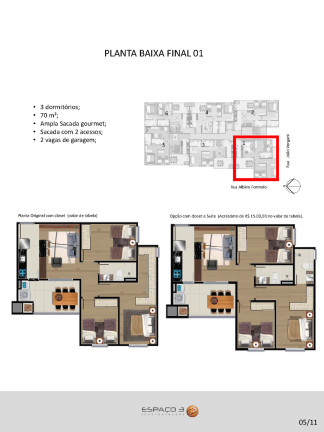 Imagem Apartamento com 3 Quartos à Venda, 67 m² em Cruzeiro - Caxias Do Sul Imagem Apartamento com 3 Quartos à Venda, 67 m² em Cruzeiro - Caxias Do Sul