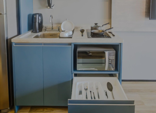 Apartamento com 1 Quarto para Alugar, 25 m² em Brooklin - São Paulo