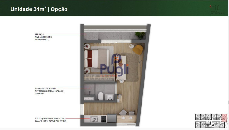 Imagem Apartamento com 1 Quarto à Venda, 27 m² em Consolação - São Paulo