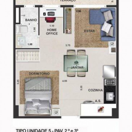 Imagem Apartamento com 1 Quarto à Venda,  em Santa Teresinha - São Paulo