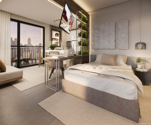 Imagem Apartamento com 1 Quarto à Venda, 52 m² em Batel - Curitiba