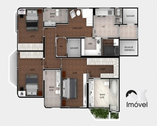 Imagem Cobertura com 3 Quartos à Venda, 268 m² em Higienópolis - São Paulo Imagem Cobertura com 3 Quartos à Venda, 268 m² em Higienópolis - São Paulo