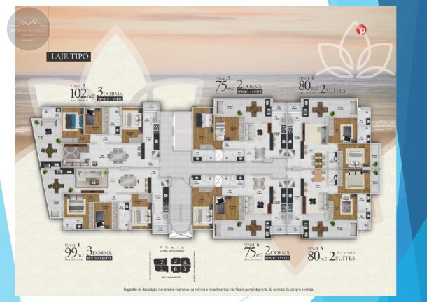 Imagem Imóvel com 3 Quartos à Venda, 100 m² em Guilhermina - Praia Grande