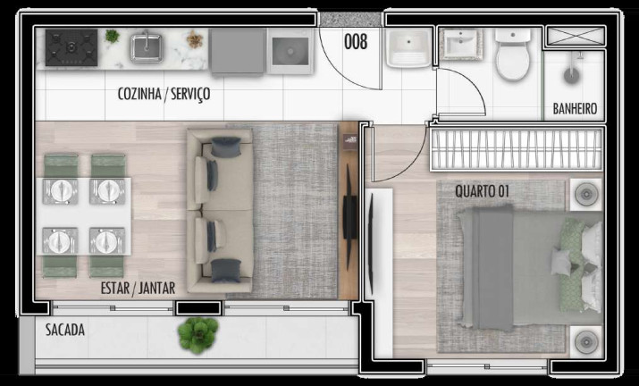 Imagem Apartamento com 3 Quartos à Venda, 57 m² em Santa Cândida - Curitiba Imagem Apartamento com 3 Quartos à Venda, 57 m² em Santa Cândida - Curitiba