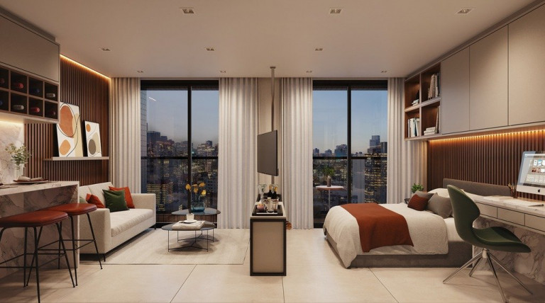 Imagem Imóvel com 1 Quarto à Venda, 20 m² em Centro - Curitiba