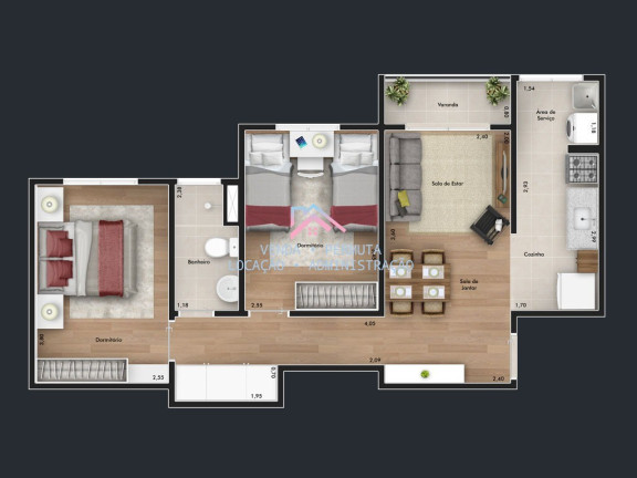 Imagem Apartamento com 2 Quartos à Venda, 52 m² em Jardim Santa Gertrudes - Jundiaí Imagem Apartamento com 2 Quartos à Venda, 52 m² em Jardim Santa Gertrudes - Jundiaí